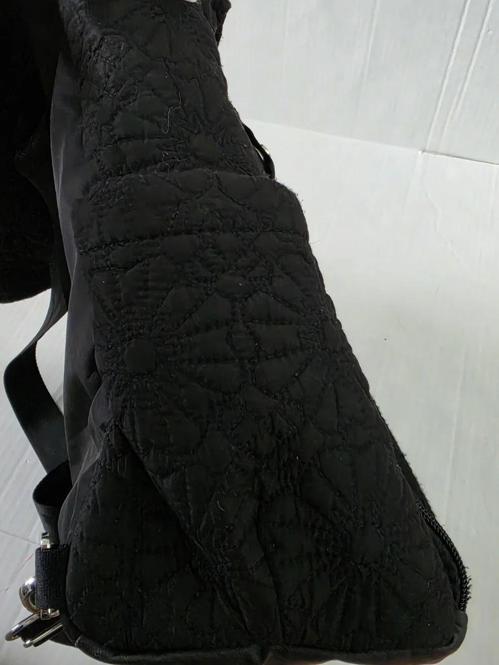 Petunia Pickle Bottom Black Quilted Floral Pattern Diaper Backpack